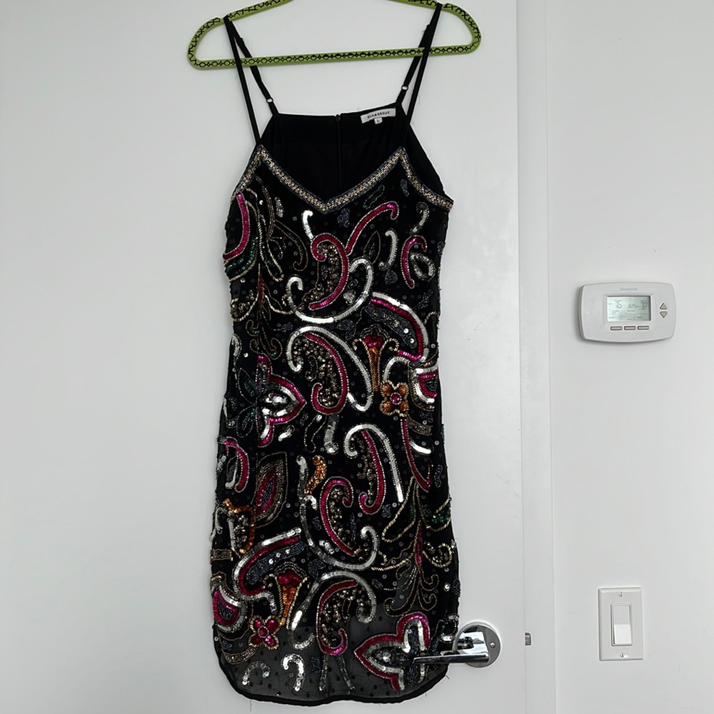 Glamorous Hand Beaded Dress - Size L